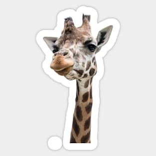 Close-up of a gorgeous giraffe face Sticker